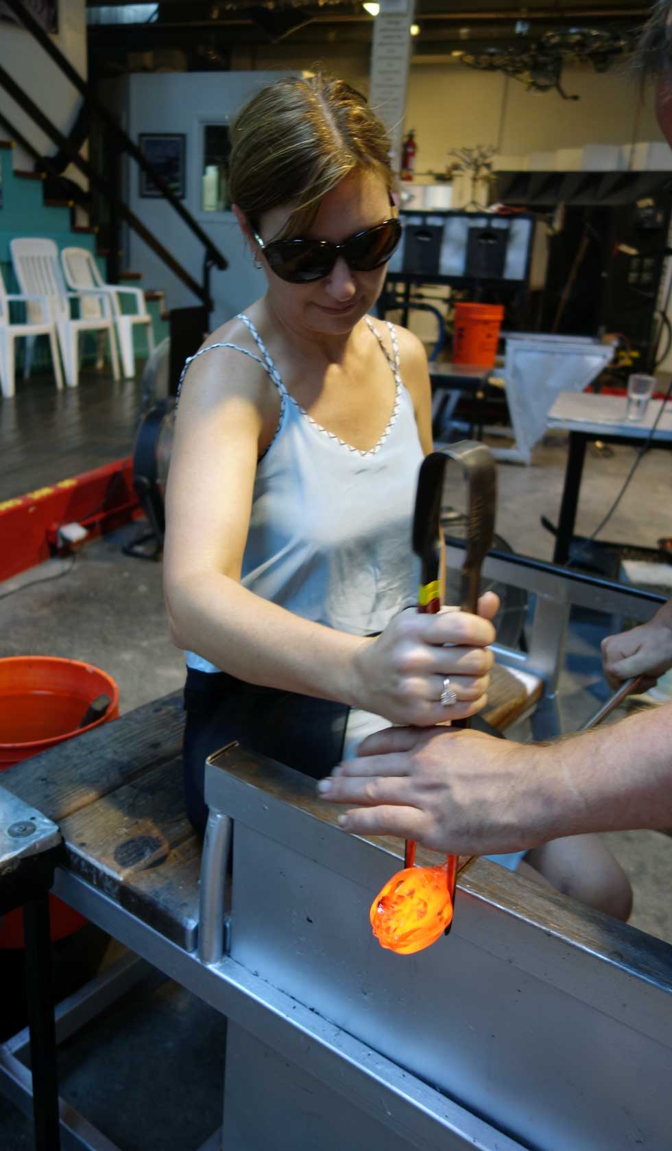 Glass Pumpkin Making