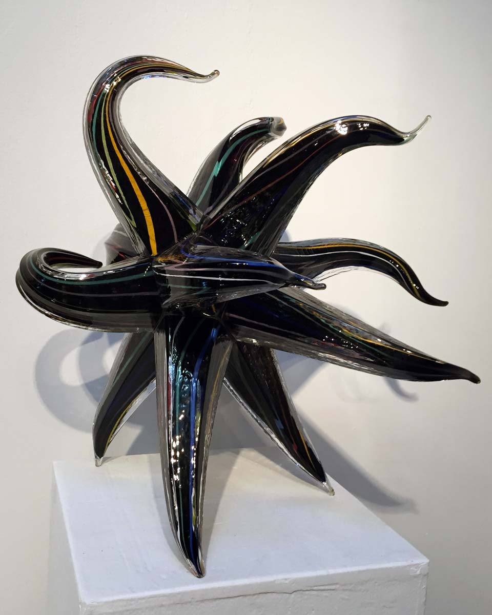 alt="Abstract Glass Sculpture, Robert Stern"